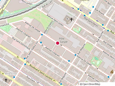 Location of Restaurant de Gaspe at 5455 Av de Gaspe # 110, Montréal