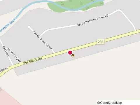 Location of Restaurant du Coin Enr at 98 Rue Principale, Saint-Louis-de-Gonzague