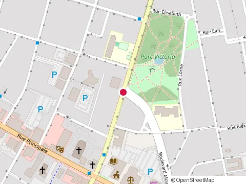 Location of Restaurant Faucheux at 53 Rue Dufferin, Granby