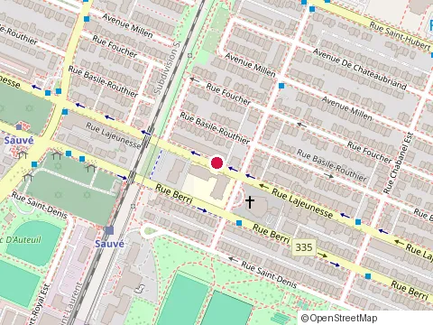 Location of Restaurant Georgina at 9513 Rue Lajeunesse, Montréal