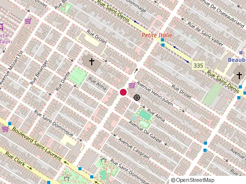 Location of Restaurant Il Mulino at 236 Rue Saint-Zotique E, Montréal