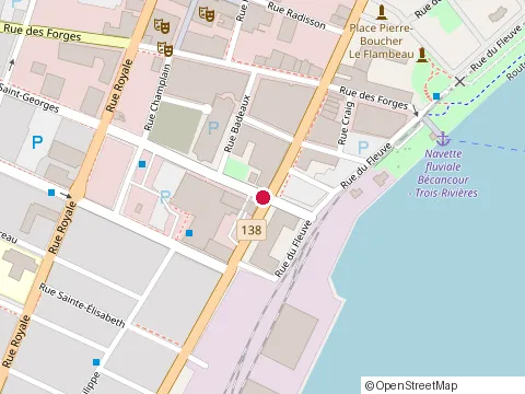 Location of Restaurant Jj Steak House at 210 Rue Saint-Georges, Trois-Rivières