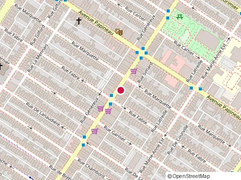 Location of Restaurant la Belle Province at 1604 avenue Mont-Royal E, Montréal