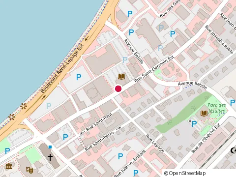 Location of Restaurant la Fraiche Heure at 80 Rue Saint-Germain E, Rimouski