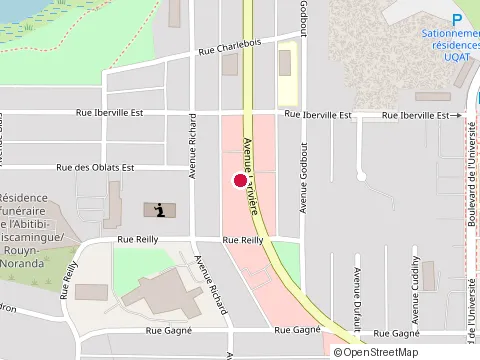 Location of Restaurant la Rencontre at 430 avenue Lariviere, Rouyn-Noranda