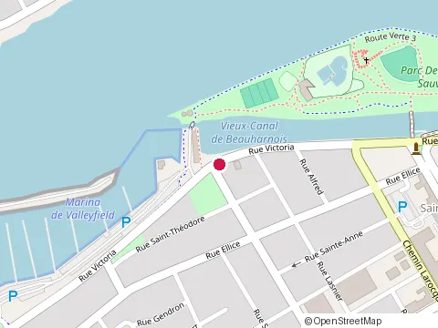 Location of Restaurant Marina at 425 Rue Victoria, Salaberry-de-Valleyfield