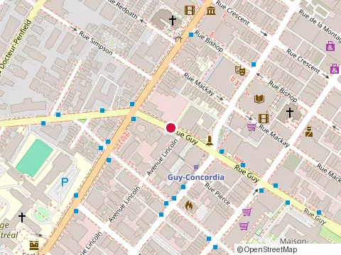 Location of Restaurant Molivos at 2310 Rue Guy, Montréal