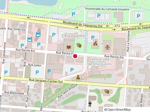 Location of Restaurant Tsing Tao at 115 Rue Racine E, Chicoutimi