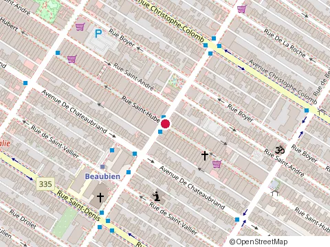 Location of Restaurant Valentine at 6415 Rue Saint-Hubert, Montréal