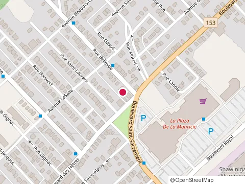 Location of Resto des Halles at 1702 41E Rue, Shawinigan