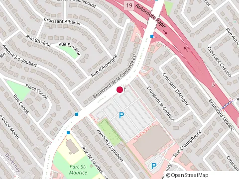 Location of Salon de Quilles Concorde at 1950 boulevard de la Concorde E, Laval