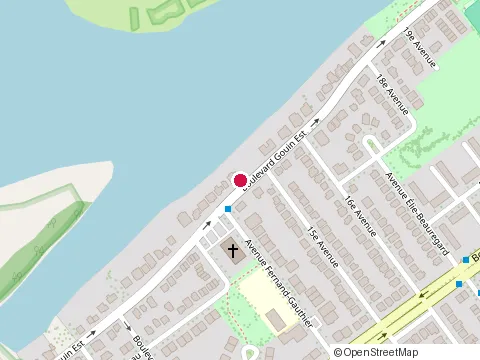 Location of San Massimo Construction Inc at 7595 boulevard Gouin E, Montréal