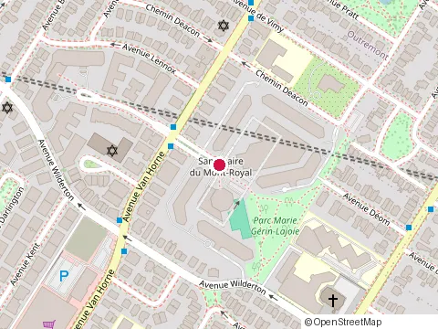 Location of Sanctuaire du Mont Royal at 6150 avenue du Boise, Montréal