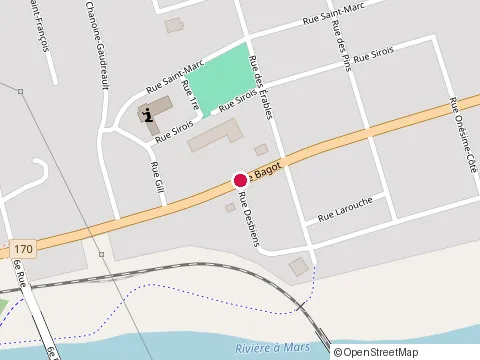 Location of Sciage & Forage de Beton-Fjord at 1553 Rue Bagot, La Baie