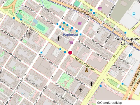 Location of Select Asie Enr at 1818 Rue Sainte-Catherine E, Montréal