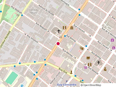 Location of Sera Hudon Ltee at 1455 Rue Sherbrooke O # 603, Montréal