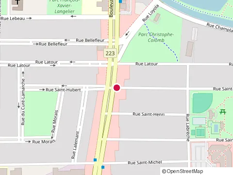 Location of Serge Roulier Construction at 175 Rue Saint-Hubert, Saint-Jean-sur-Richelieu