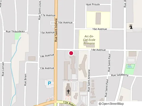 Location of St-Lin Bibliotheque at 250 14E Av, Saint-Lin-Laurentides