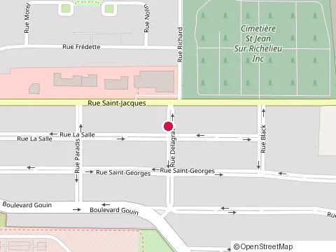 Location of Studio Danse Action at 193 Rue Delagrave, Saint-Jean-sur-Richelieu