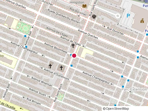 Location of Tripolis Souvlaki Restaurant at 679 Rue Saint-Roch, Montréal