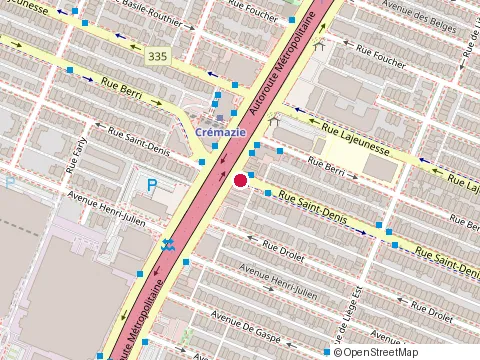Location of Tsar (le) at 8674  Rue Saint-Denis, Montréal
