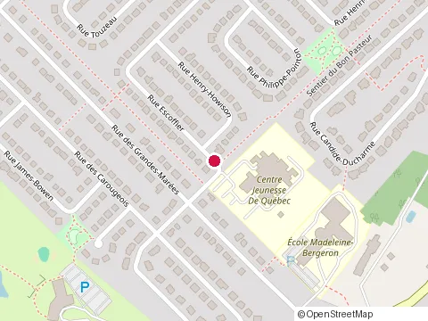 Location of Unite Pedagogique l'Escale at 4810 Rue Escoffier, Québec