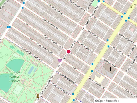 Location of Vincent Sousmarins Laurier at 1325 avenue Laurier E, Montréal