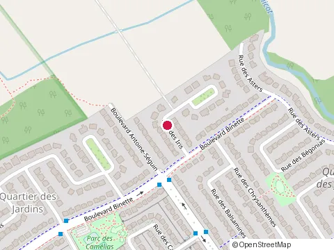 Location of 1 Rue des Iris at 1 Rue des Iris, Blainville