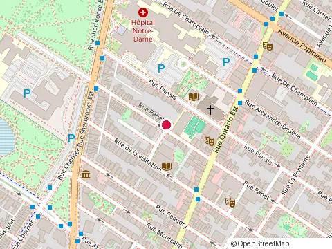 Location of 2098 Panet at 2098 Rue Panet, Montréal