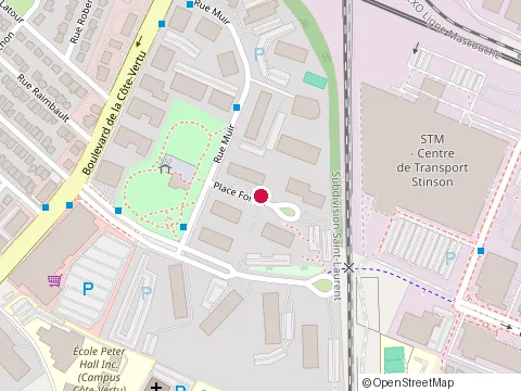 Location of 2300 Thimens 9066 3436 Qc at 100-745 Place Fortier, Saint-Laurent