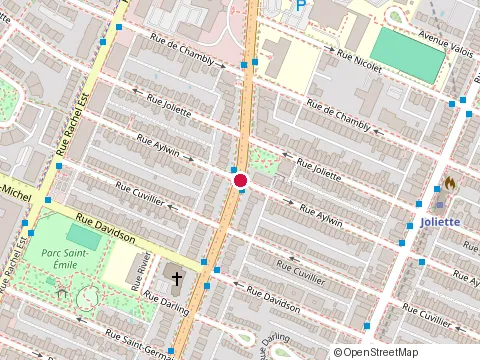 Location of 2604 Aylwin at 2600 Rue Aylwin, Montréal