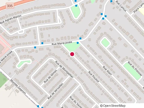 Location of 2D Électrique Inc. at Rue Pouliot, Terrebonne