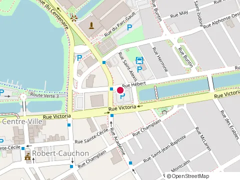 Location of 307-7 Rue Hébert at Rue Hébert, Salaberry-de-Valleyfield