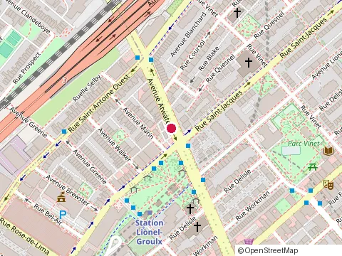 Location of 360 Integral Construction at 3489 Atwater Ave, Montréal