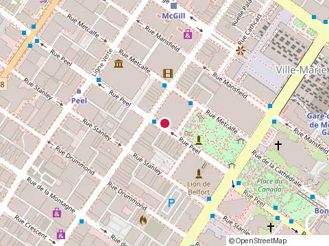 Location of 99408 Canada Limitee at 1255 Rue Peel, Montréal