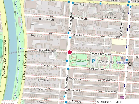 Location of A Duplantis Enrg at 831 Rue Willibrord Unit 831, Verdun
