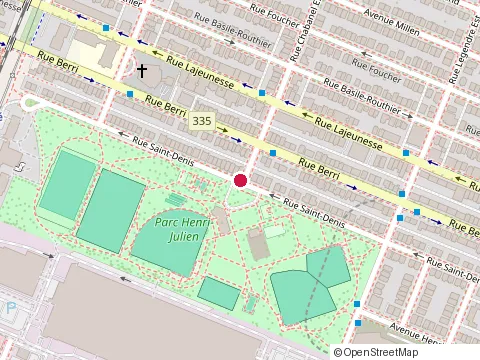 Location of À l'Eau Swim at 9349 Rue Saint-Denis, Montréal