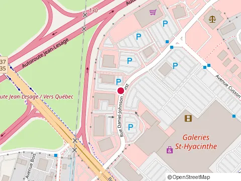 Location of À la Belle Province Plus at Rue Daniel Johnson O 1280, Saint-Hyacinthe
