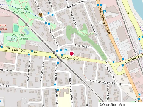 Location of A Pizza Sherbrooke at 287 Rue Galt O, Sherbrooke