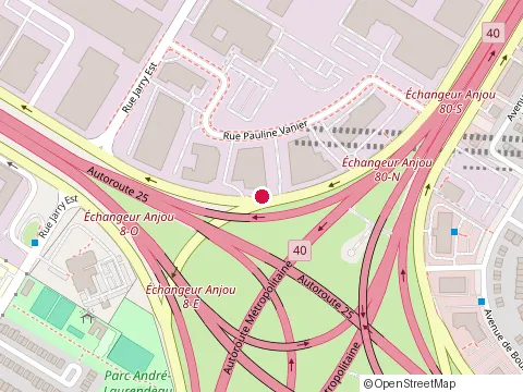 Location of A S P Construction at 7905 boulevard Louis-H.-Lafontaine, Anjou