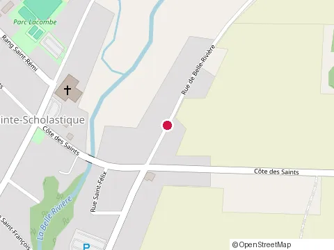 Location of A.G. Peintre at 10280 Rue de Belle Rivière, Mirabel