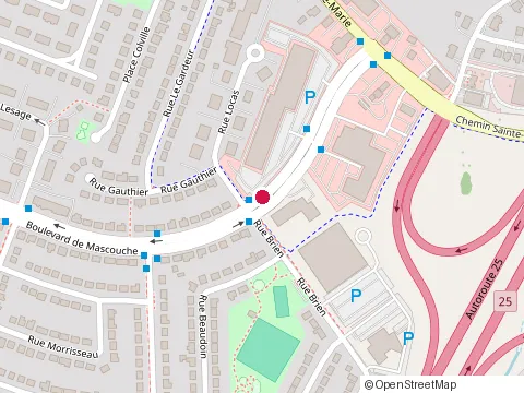 Location of A.S.G Mini-Excavation Inc., Mascouche