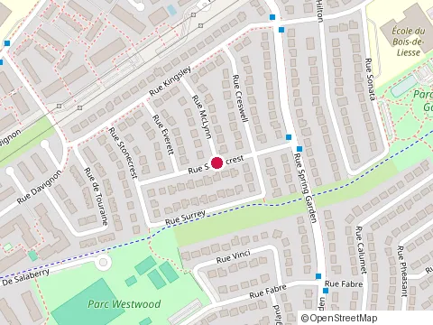 Location of A.T. Parts & Equipment at 5627 avenue Mclynn, Montréal