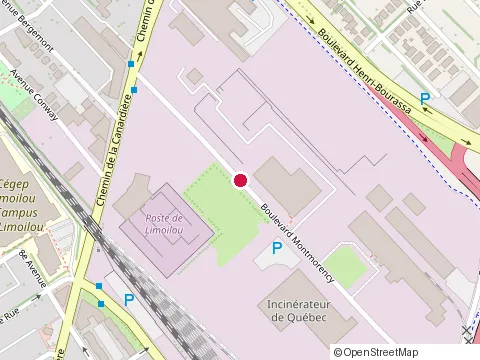 Location of A&W at 2030 avenue Industrielle, Québec