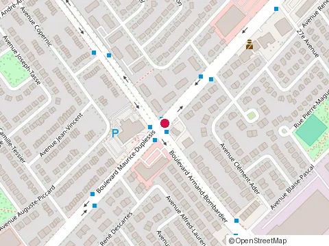 Location of A&W at 8000 boulevard Maurice-Duplessis, Montréal
