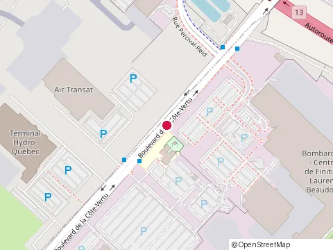 Location of Abb - Boulevard Hymus Saint-Laurent Montreal Qc Canada at 800 boulevard Hymus, Saint-Laurent