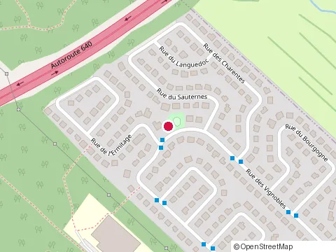 Location of Abc Toiture Division de Gestion Oswaldo Inc at 653 Rue des Vignobles, Rosemère