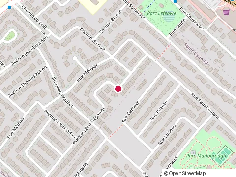 Location of Abk Construction Rénovation Inc. at 6712 avenue Léon-Trépanier, Montréal