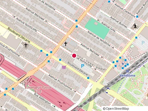 Location of Able Chinese Acupuncture Clinic at 2111 avenue Northcliffe, Montréal