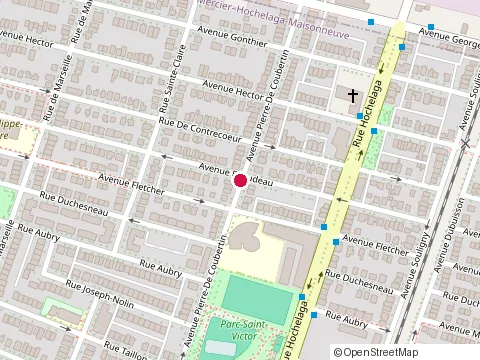 Location of Abm&J-Construction-Entrepreneur Général at 9458 Pierre-de Coubertin Ave, Montréal